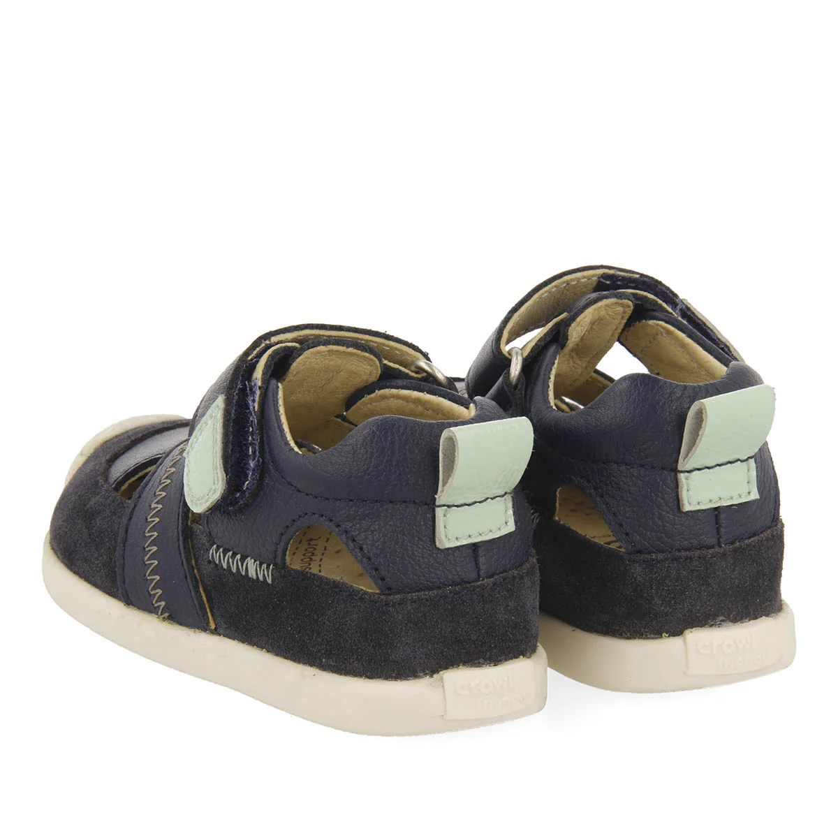 Sermur boys navy blue leather sandals - Image 4