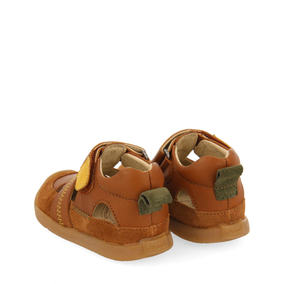 Sermur boys tan leather sandals - Image 4