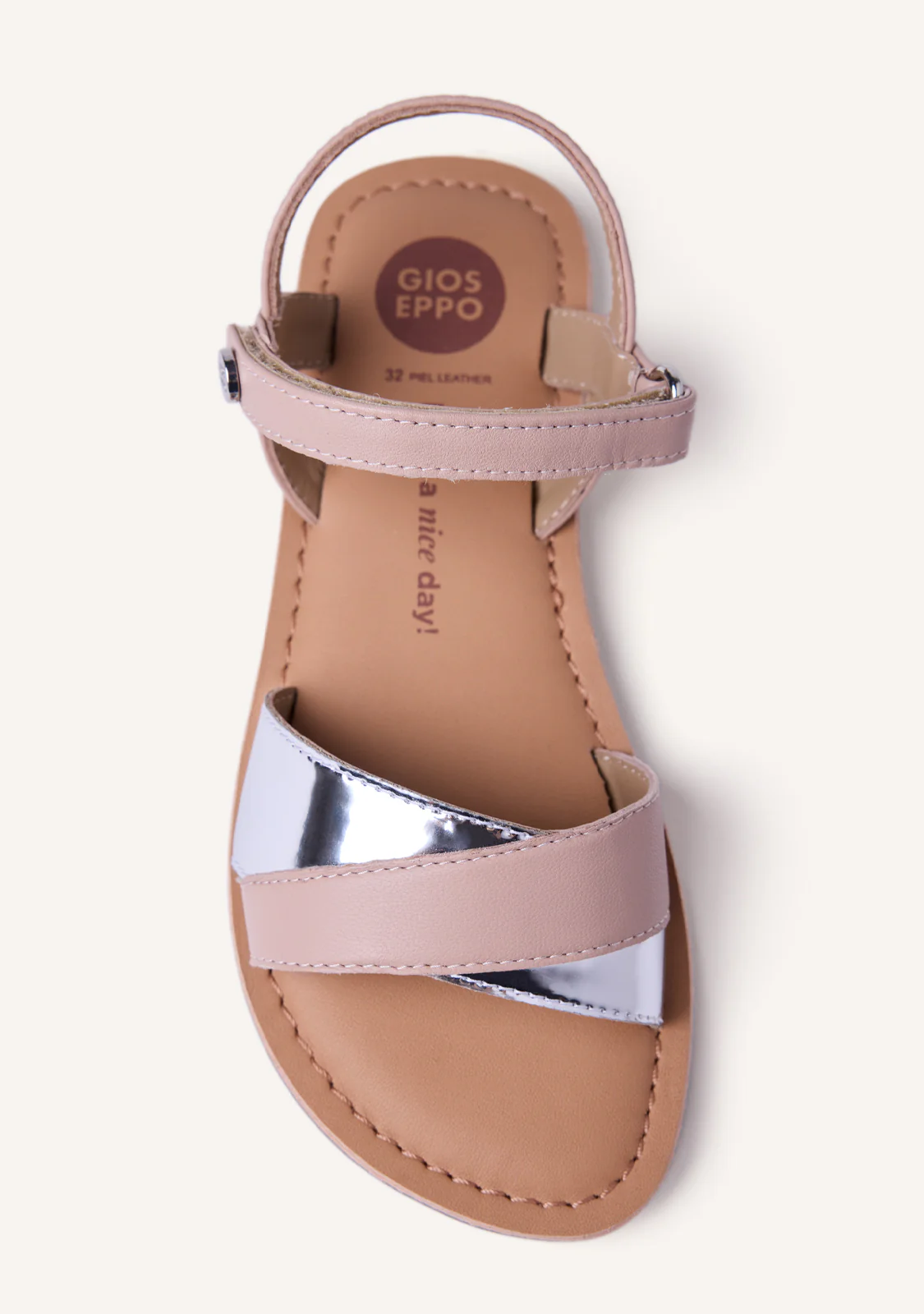 SHINY LEATHER SANDALS AWENDO - Image 3