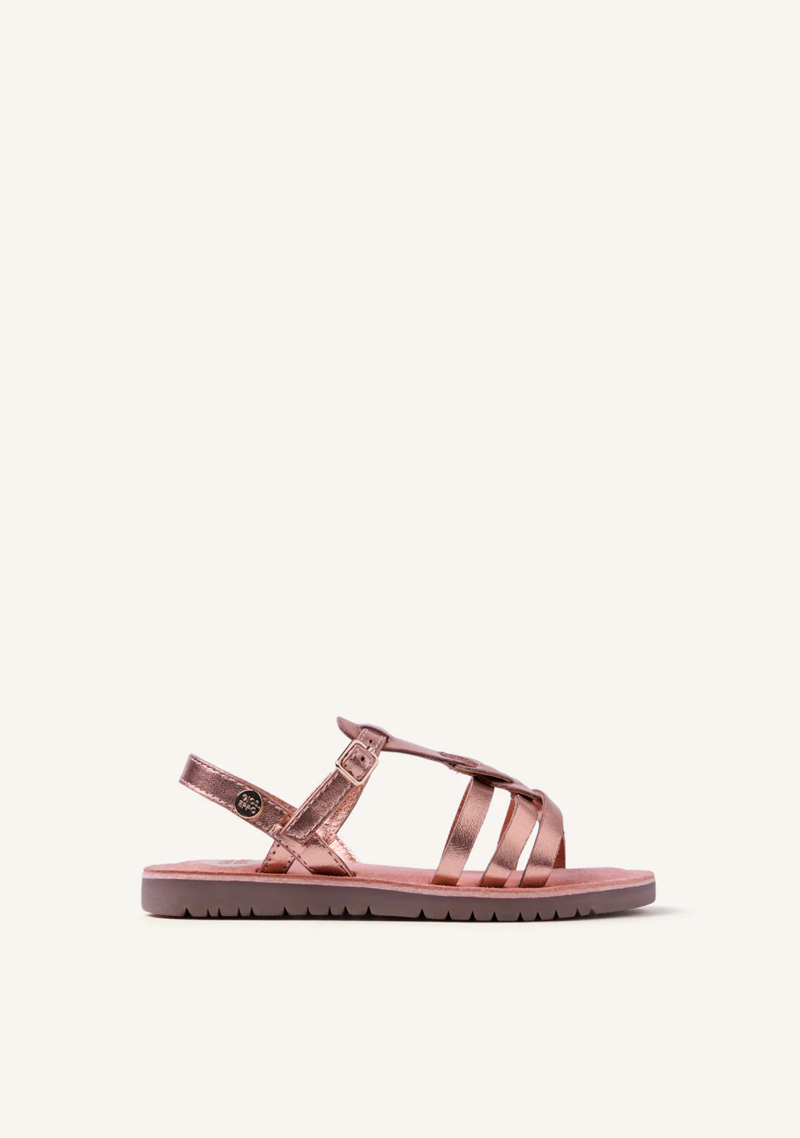 SHINY LEATHER SANDALS BEARSDEN