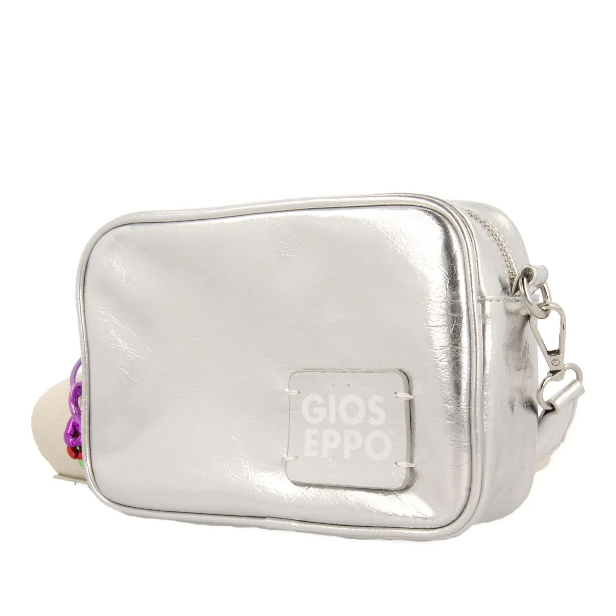 SILVER CLYDE CROSSBODY BAG - Image 3