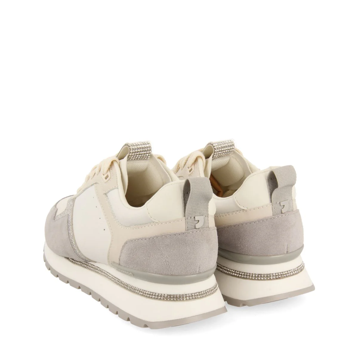 SNEAKERS OFF-WHITE WITH STRASS DETAIL FOR WOMEN ISPICA - Image 4