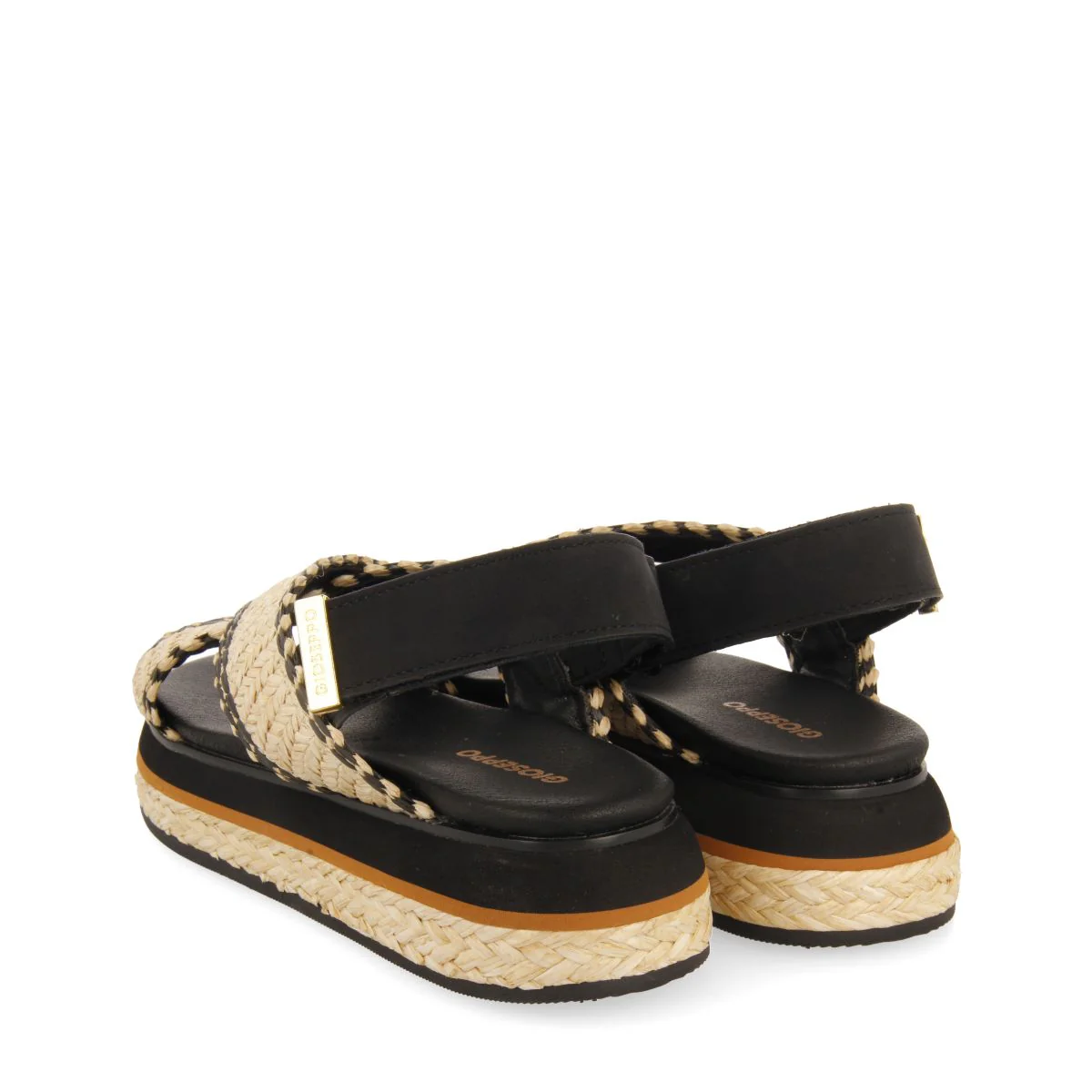 SPORTS SANDALS WITH RAFIA STRAPS AND PLATFORM FOR WOMEN ODRIE - Image 4