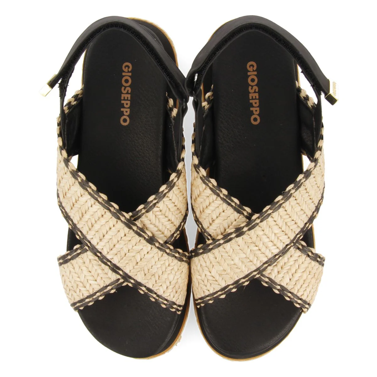 SPORTS SANDALS WITH RAFIA STRAPS AND PLATFORM FOR WOMEN ODRIE - Image 5