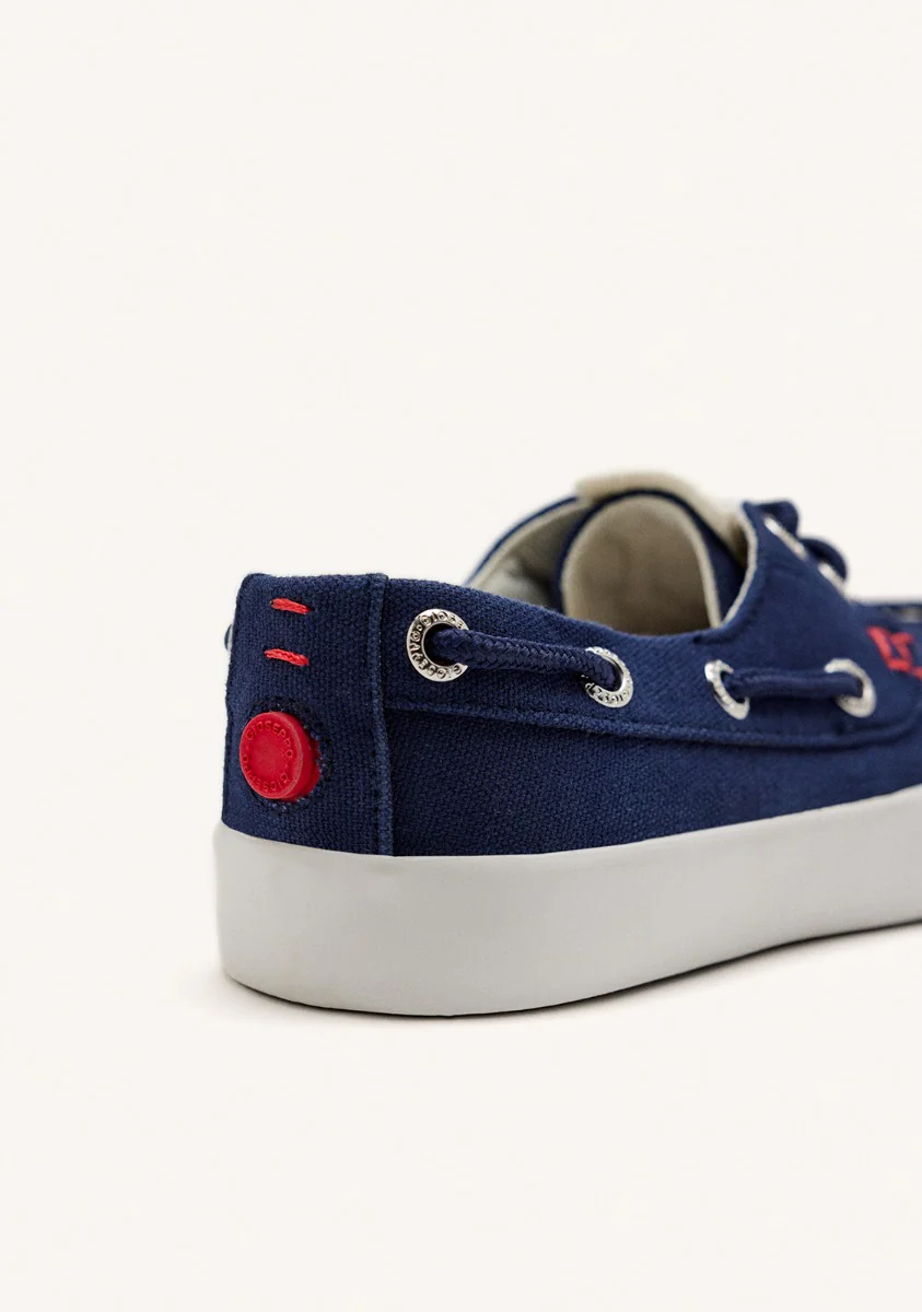 SPORTY NAUTICAL STYLE NAVY BLUE SHOES FOR BOYS AND GIRLS LICATA - Image 3