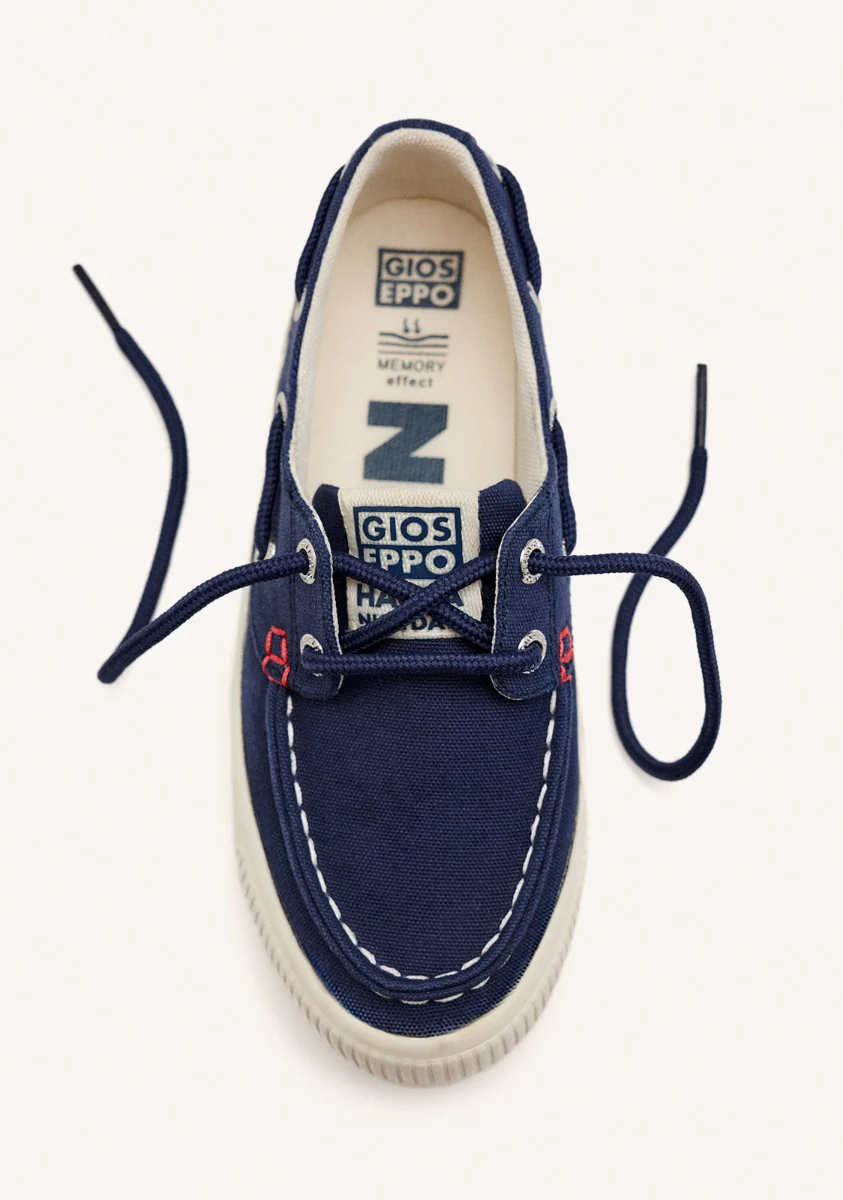 SPORTY NAUTICAL STYLE NAVY BLUE SHOES FOR BOYS AND GIRLS LICATA - Image 4