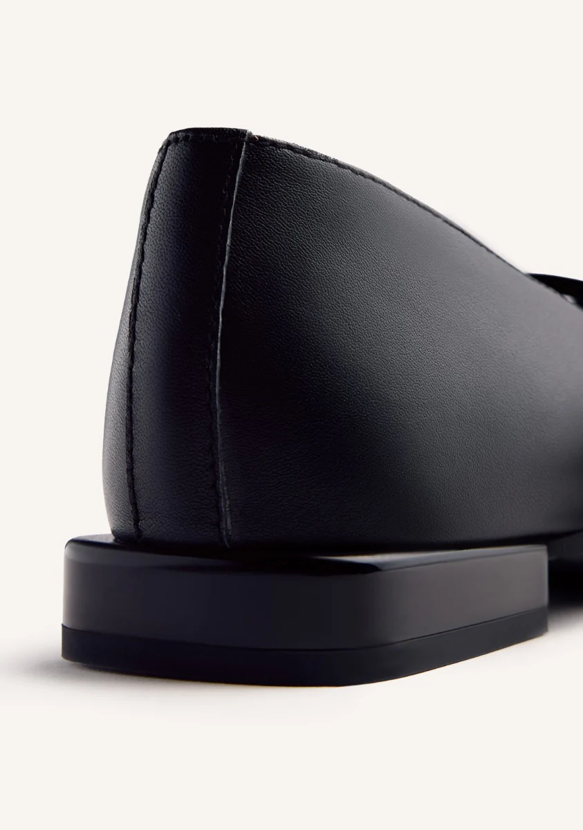 STRAPPY LEATHER BALLET FLATS HOKAH - Image 4