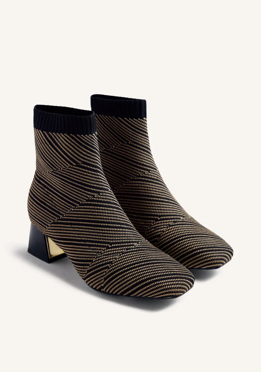 STRIPED ELASTIC ANKLE BOOTS SNOVER - Image 2