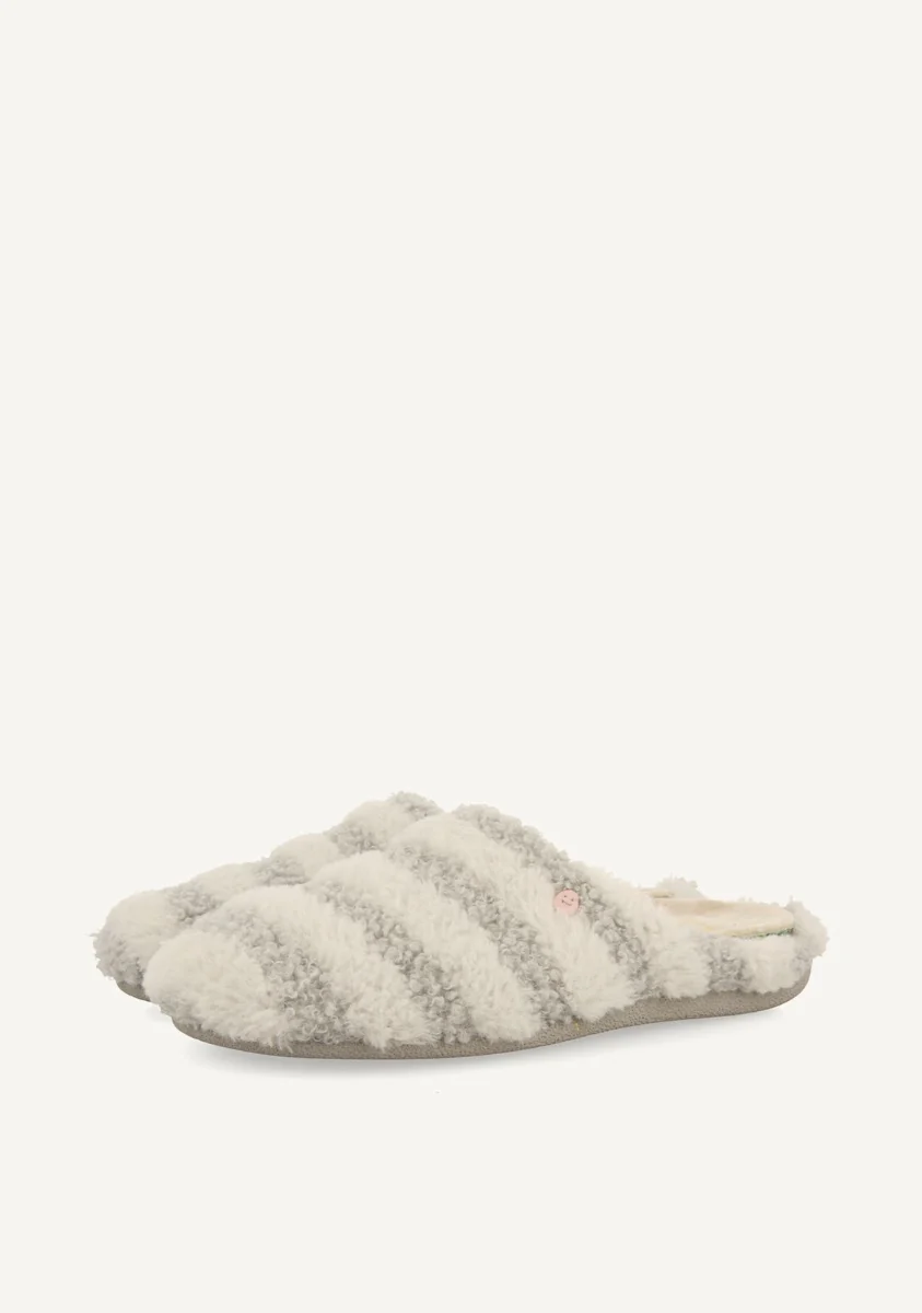 STRIPED FUR SLIPPERS SKARUP - Image 2