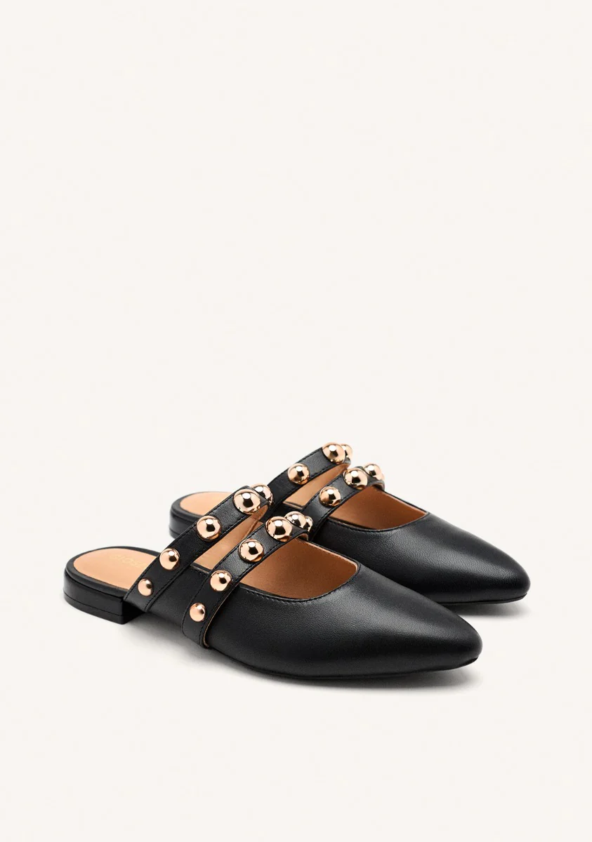 STUDDED LEATHER MULES AHNAPEE - Image 2