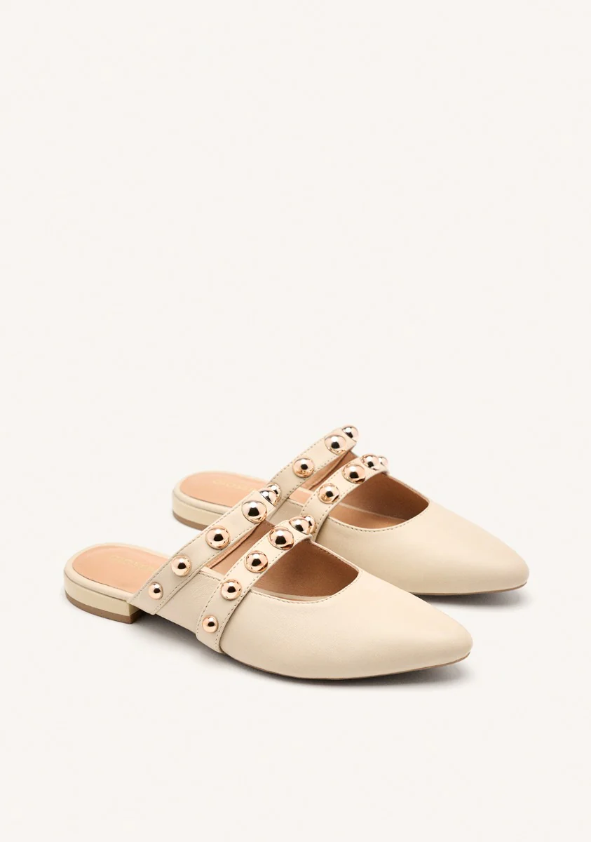 STUDDED LEATHER MULES AHNAPEE - Image 2