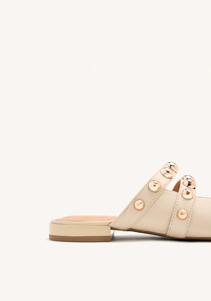 STUDDED LEATHER MULES AHNAPEE - Image 3