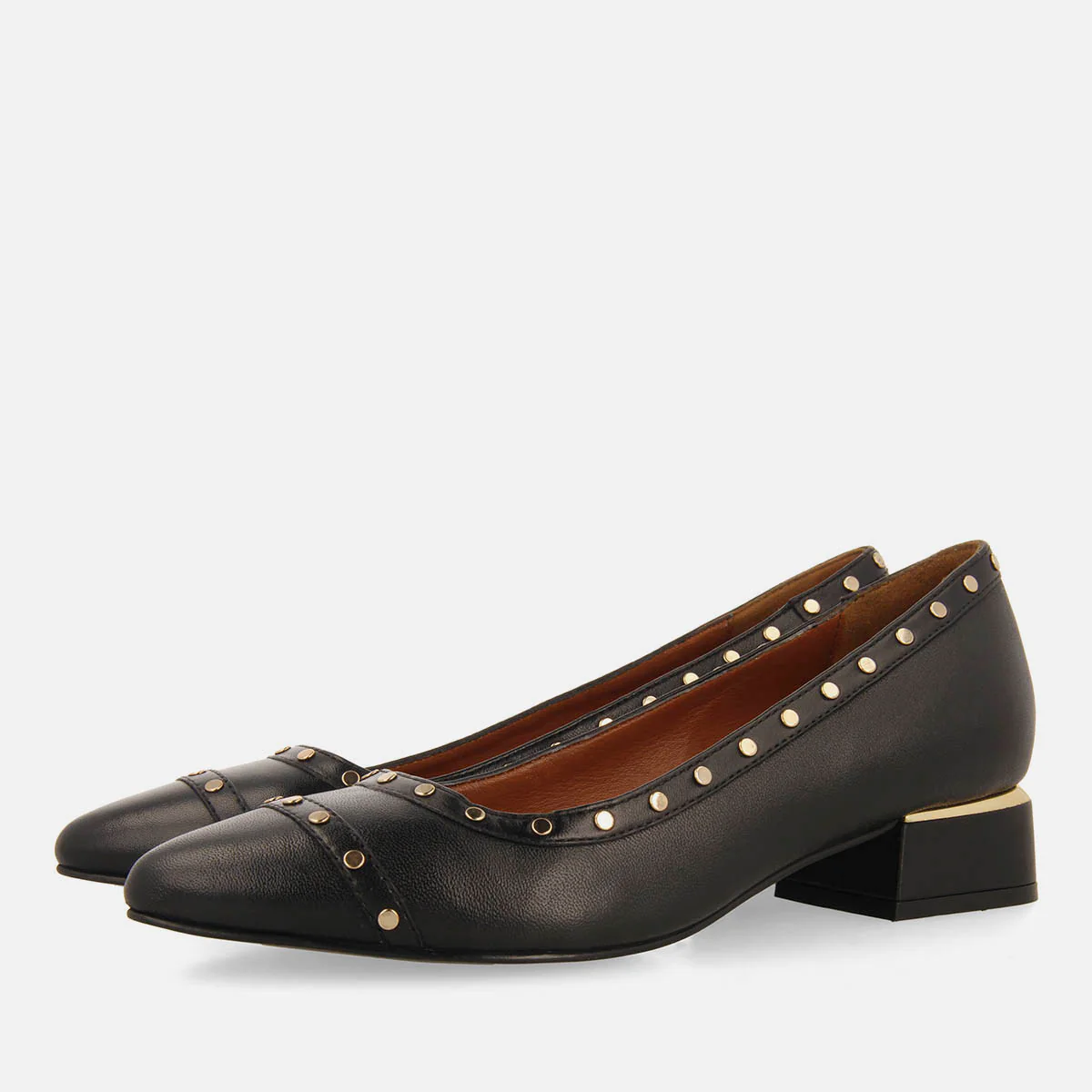 STUDDED LEATHER PUMPS MOSEDE - Image 3