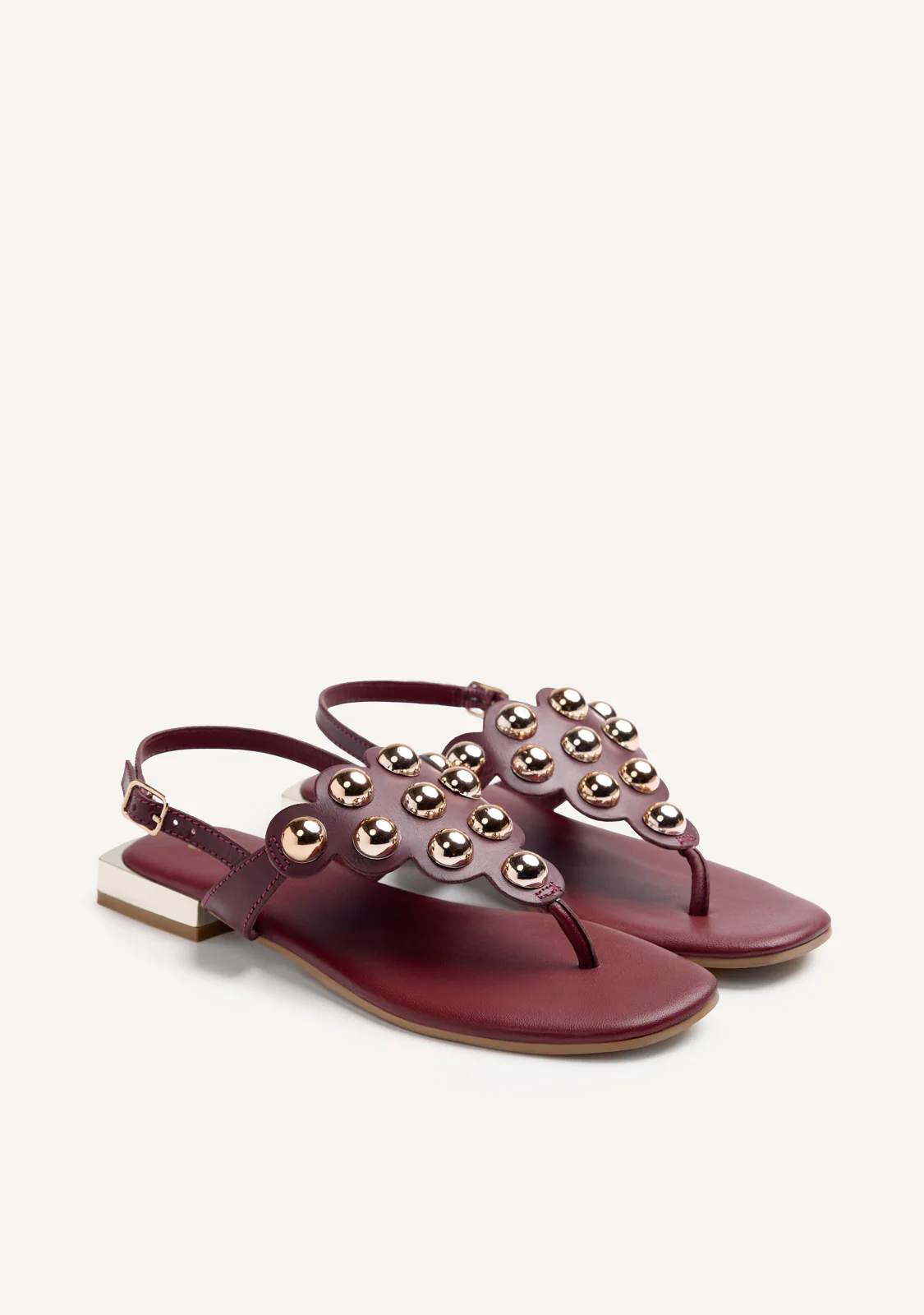 STUDDED LEATHER SANDALS KADUNA - Image 2