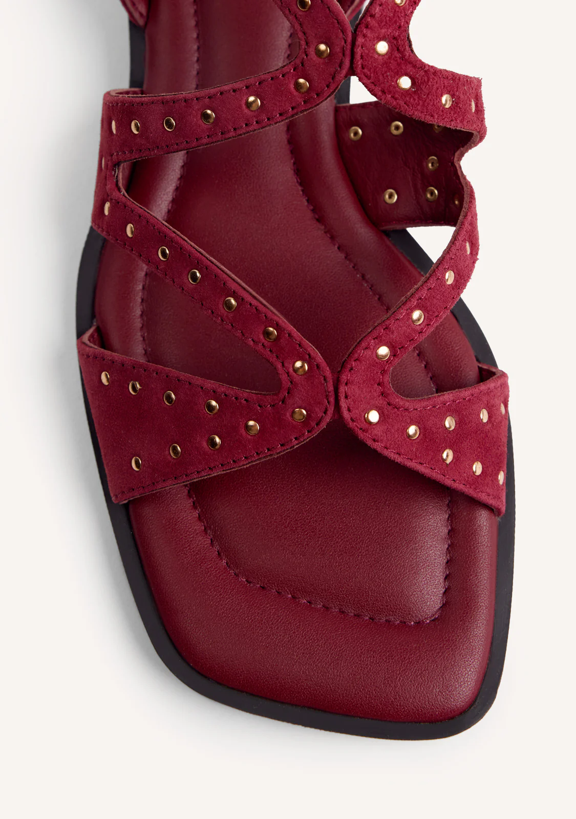 STUDDED LEATHER SANDALS URBANK - Image 3