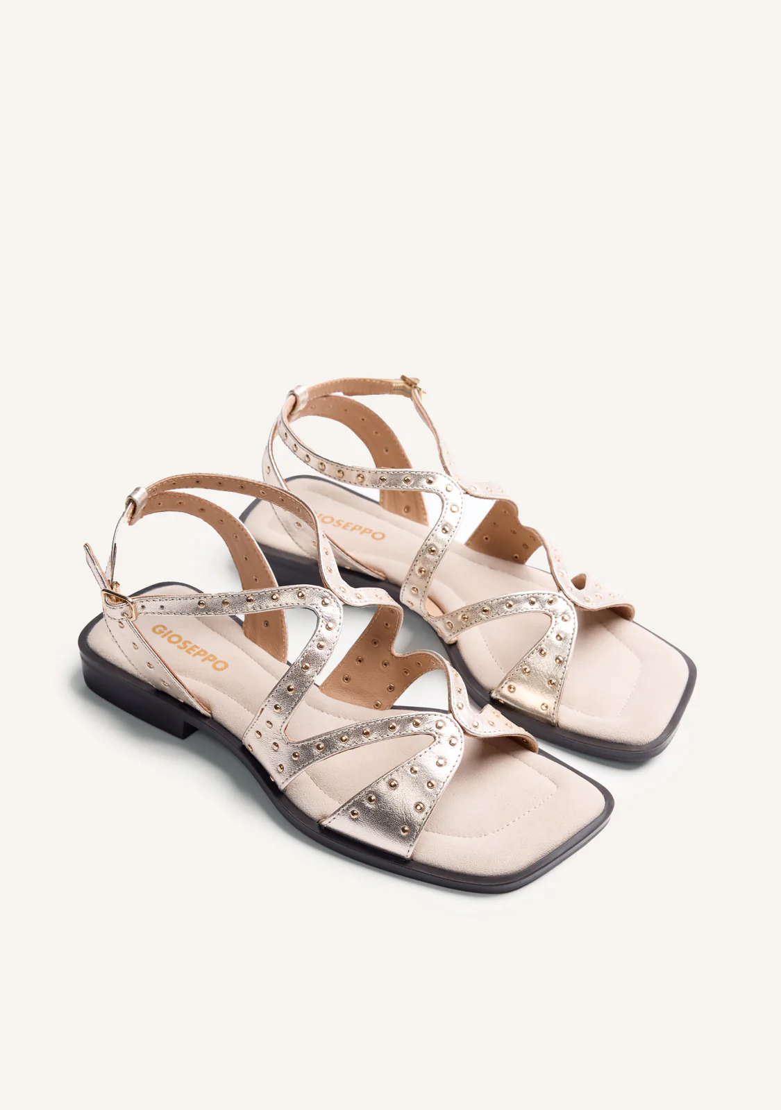 STUDDED LEATHER SANDALS URBANK - Image 2