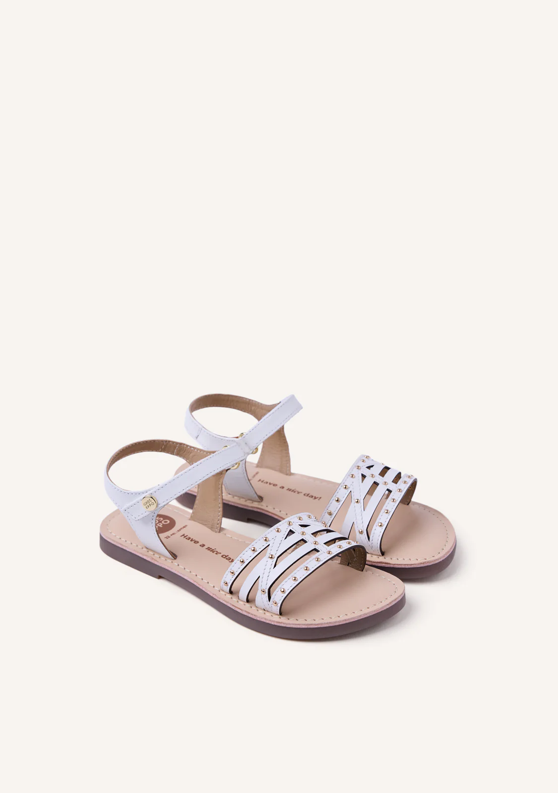 STUDDED LEATHER SANDALS YSTAD - Image 2