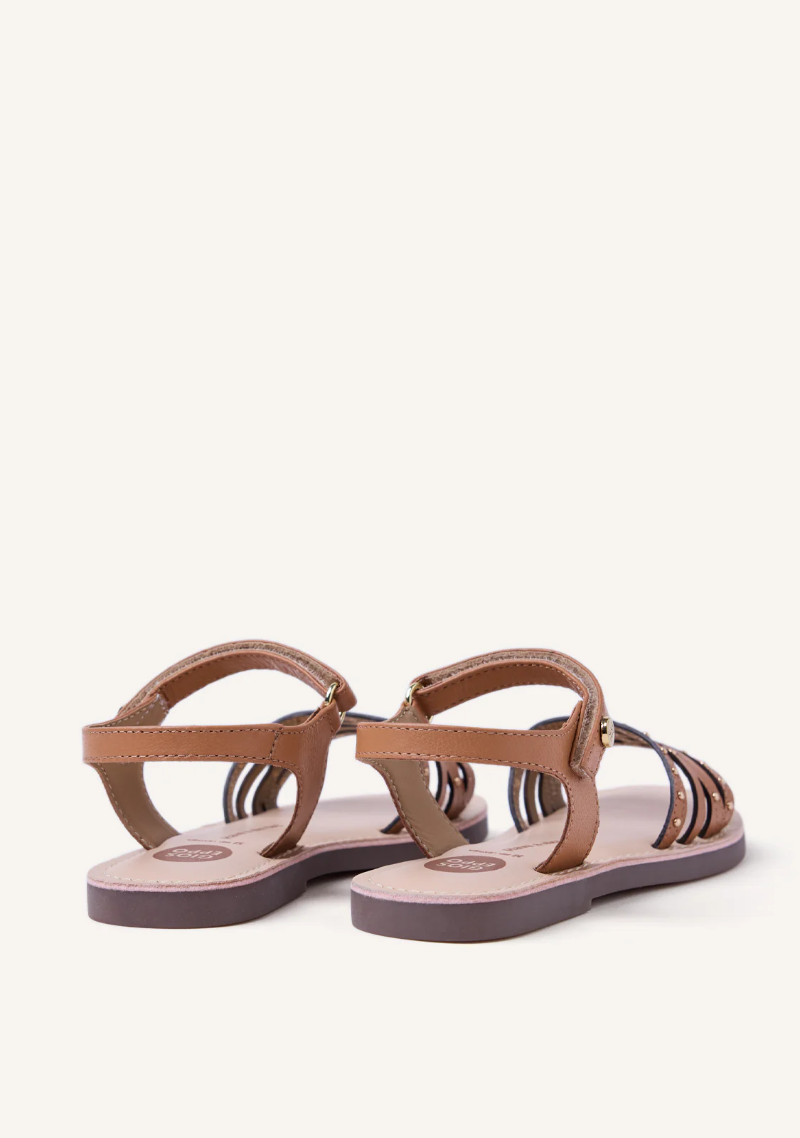 STUDDED LEATHER SANDALS YSTAD - Image 4