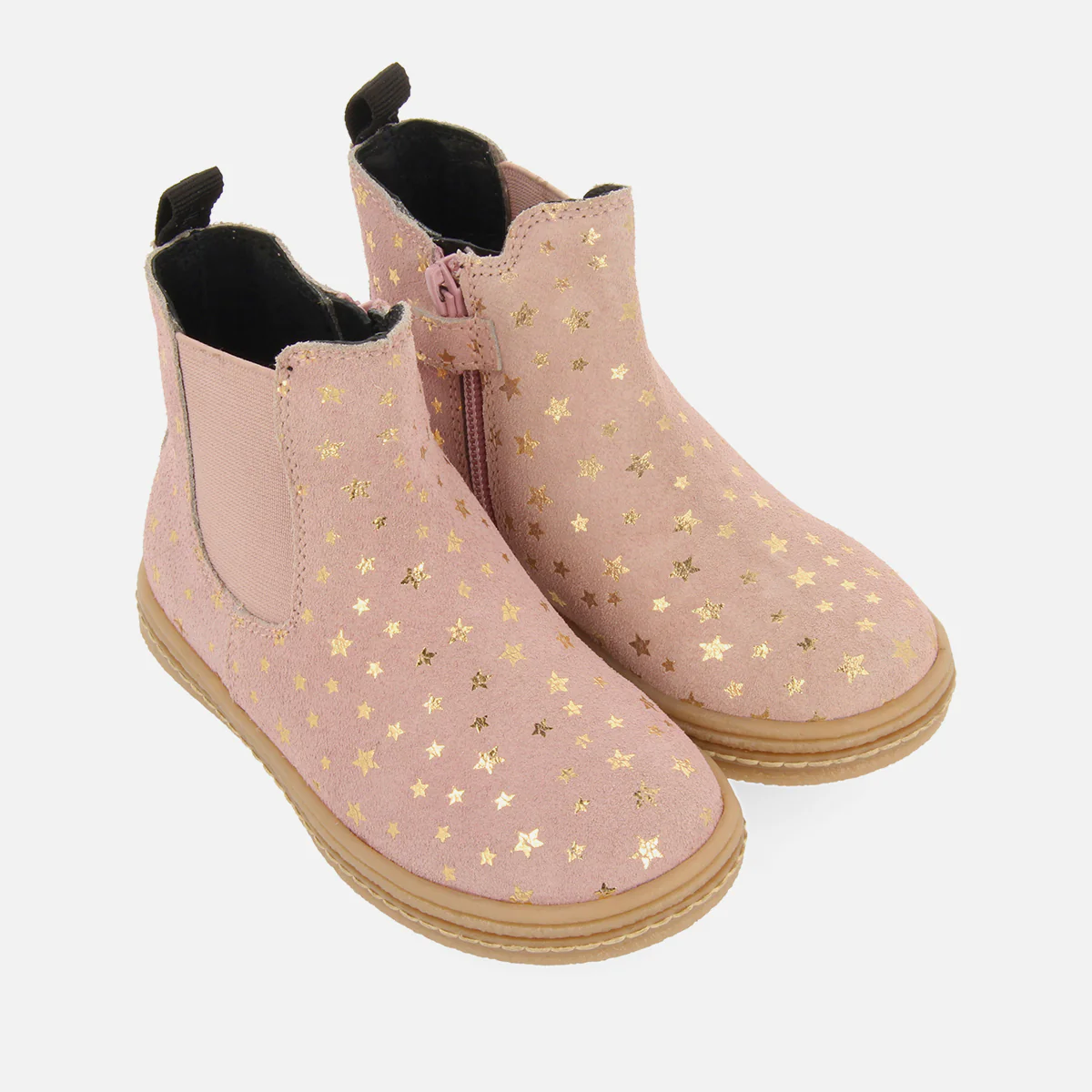 SUEDE BOOTS WITH STARS AND LEATHER DETAILS - Image 3