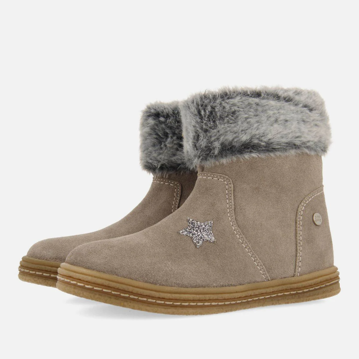 SUEDE LEATHER BOOTS WITH FUR ON THE SIDE - Image 2