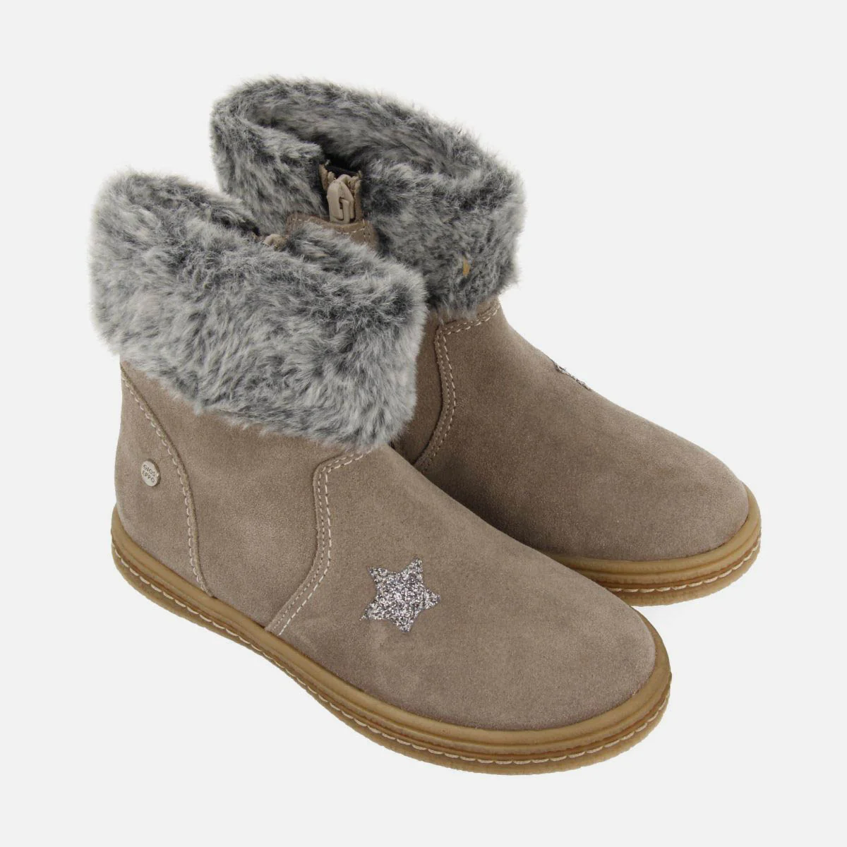 SUEDE LEATHER BOOTS WITH FUR ON THE SIDE - Image 3