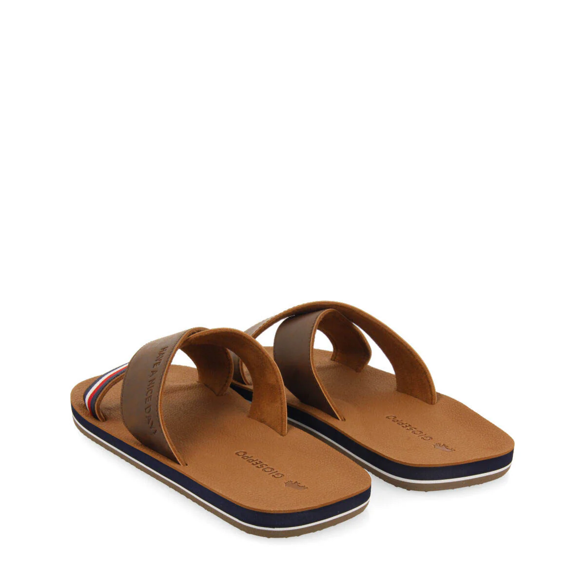 Tacloban men's brown crossover sandals - Image 4