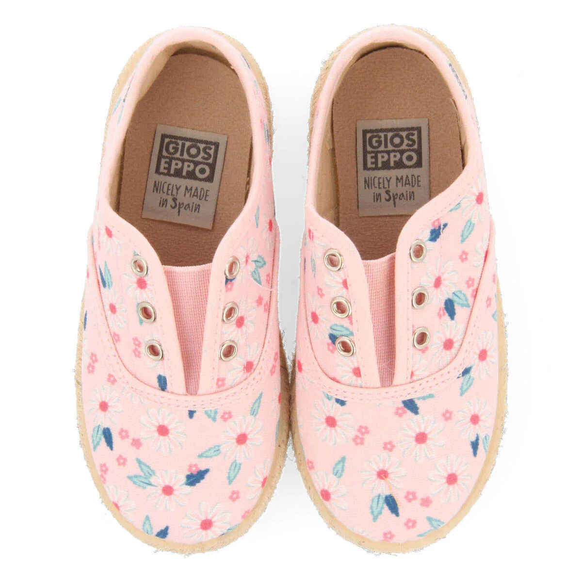 Taguig babiesink oxford style espadrilles with a colourfulrint - Image 3