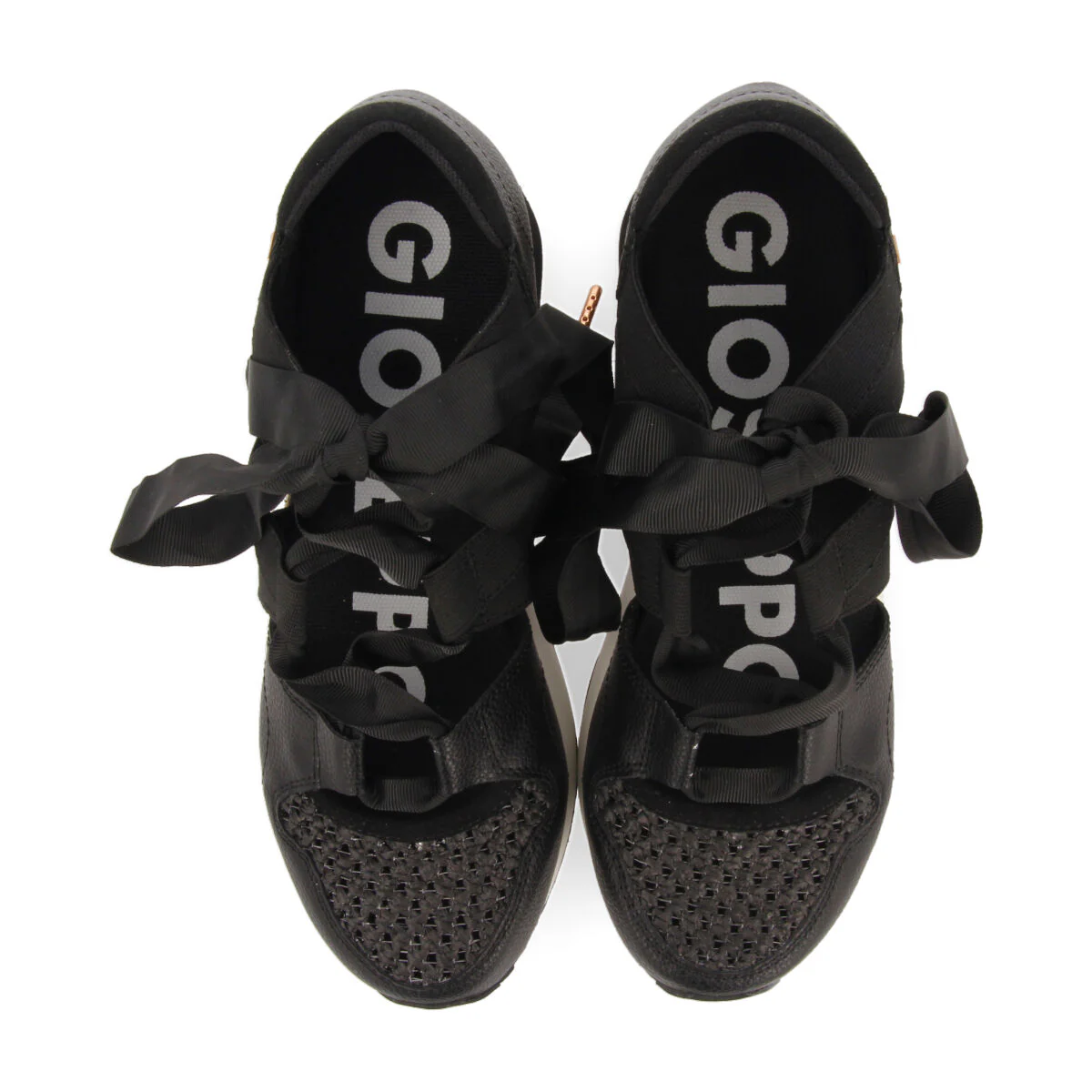 Tassin women's black espadrille sneakers - Image 3