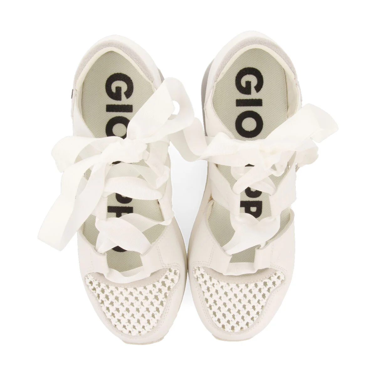 Tassin women's white espadrille sneakers - Image 3