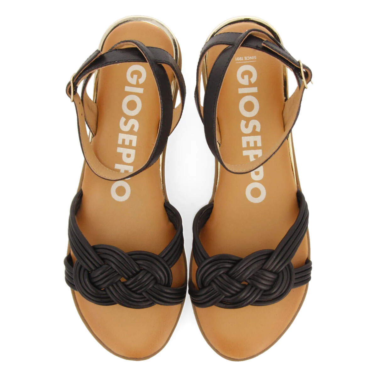 Telha women's black sandals with knotted straps - Image 5
