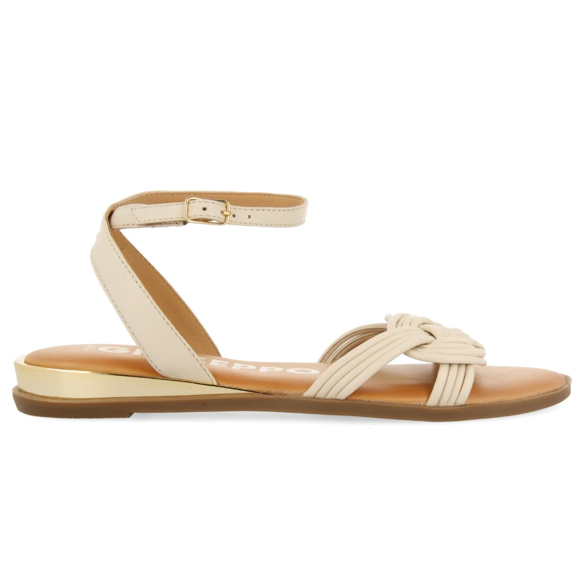 Telha women's off-white sandals with knotted straps