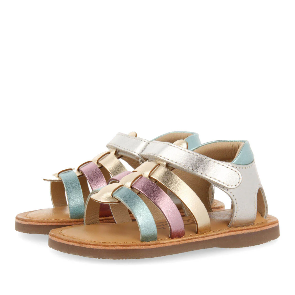 Terive girls multicoloured leather sandals - Image 2