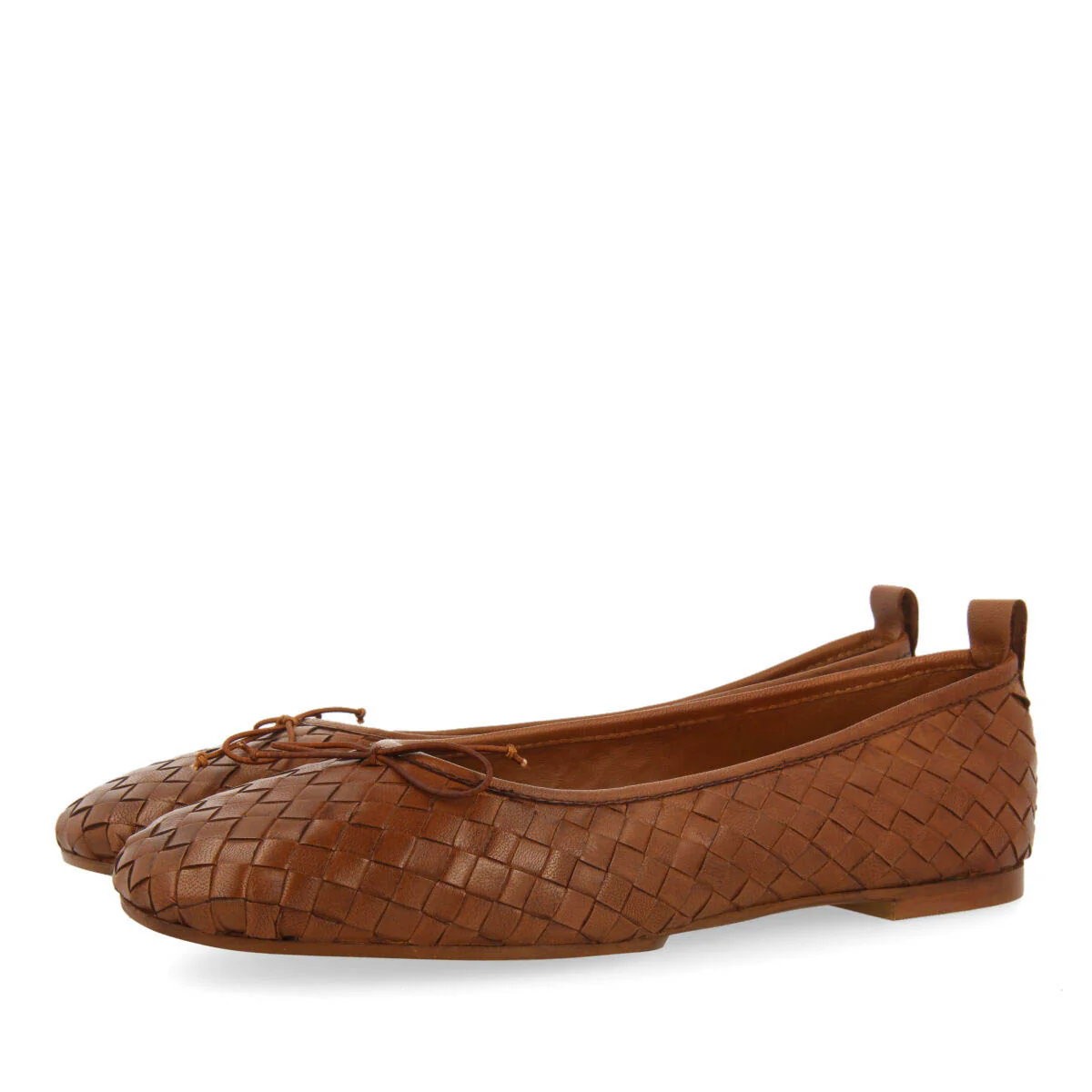 Thisted women's tan braided leather ballet flats - Image 2