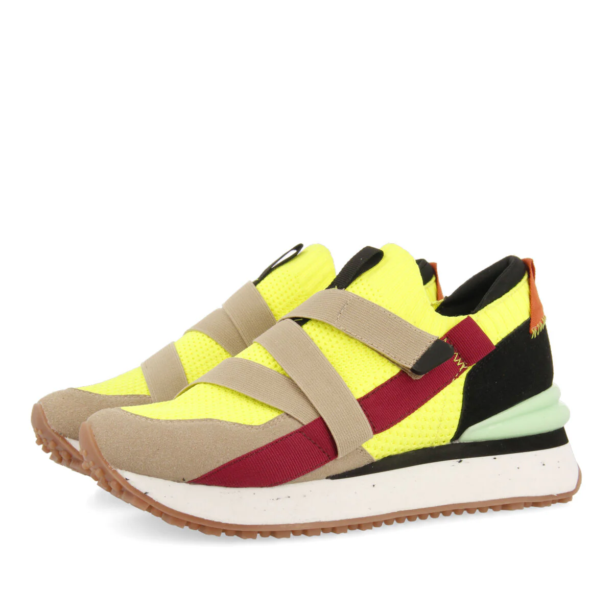 Tole women's neon sock-style sneakers with straps - Image 2