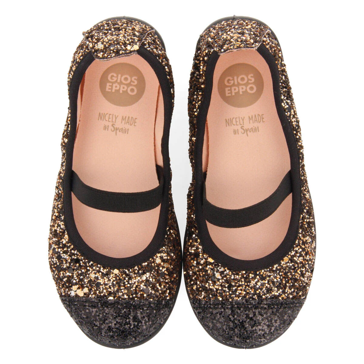 Tranent girls' two-tone glittery ballet flats - Image 3