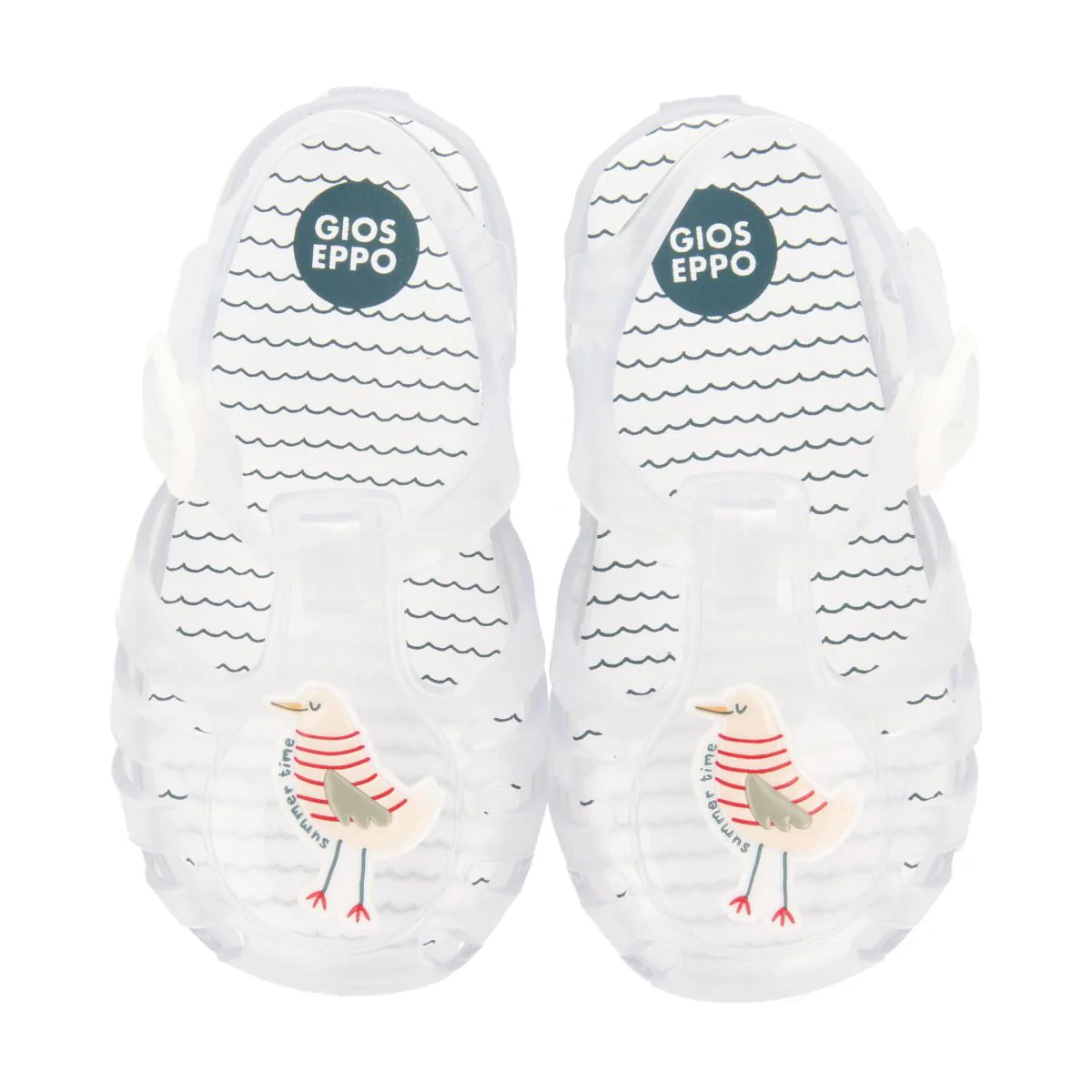 TRANSPARENT CRAB SHOES WITH SEAGULL PATCH FOR BABY MOSSET - Image 4