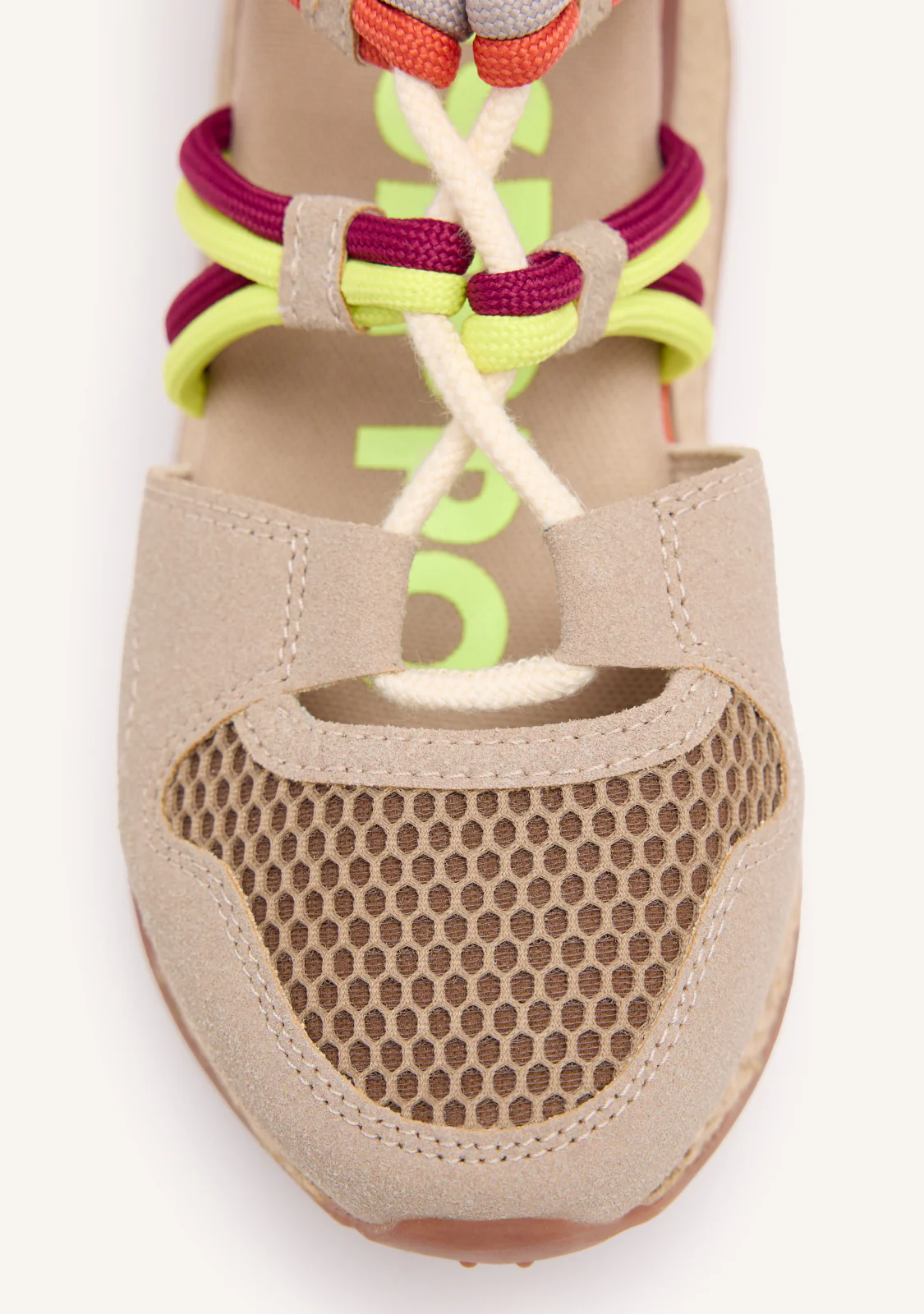 Tulare beige espadrille sneakers with wedges - Image 4