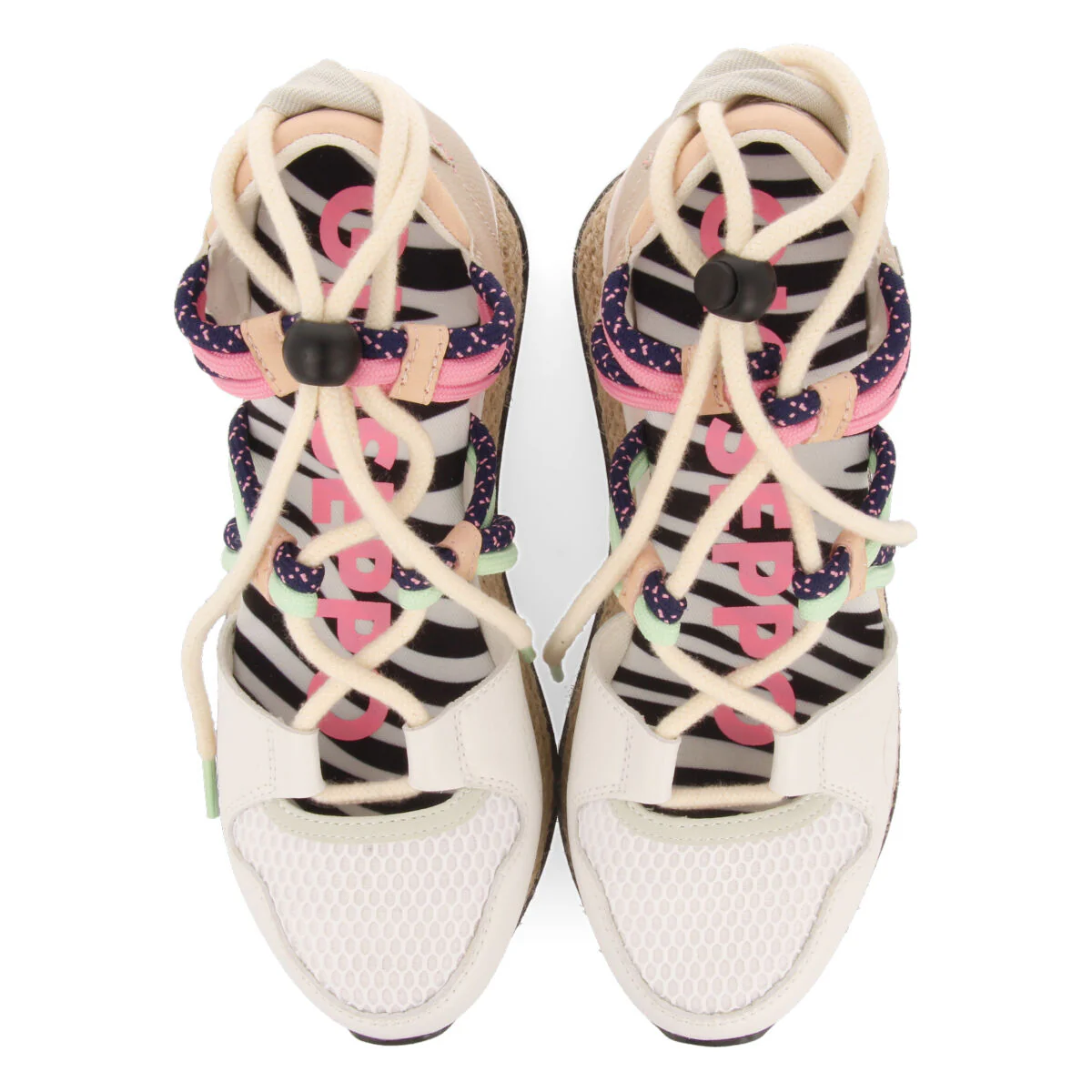 Tulare black espadrille sneakers with wedges - Image 3