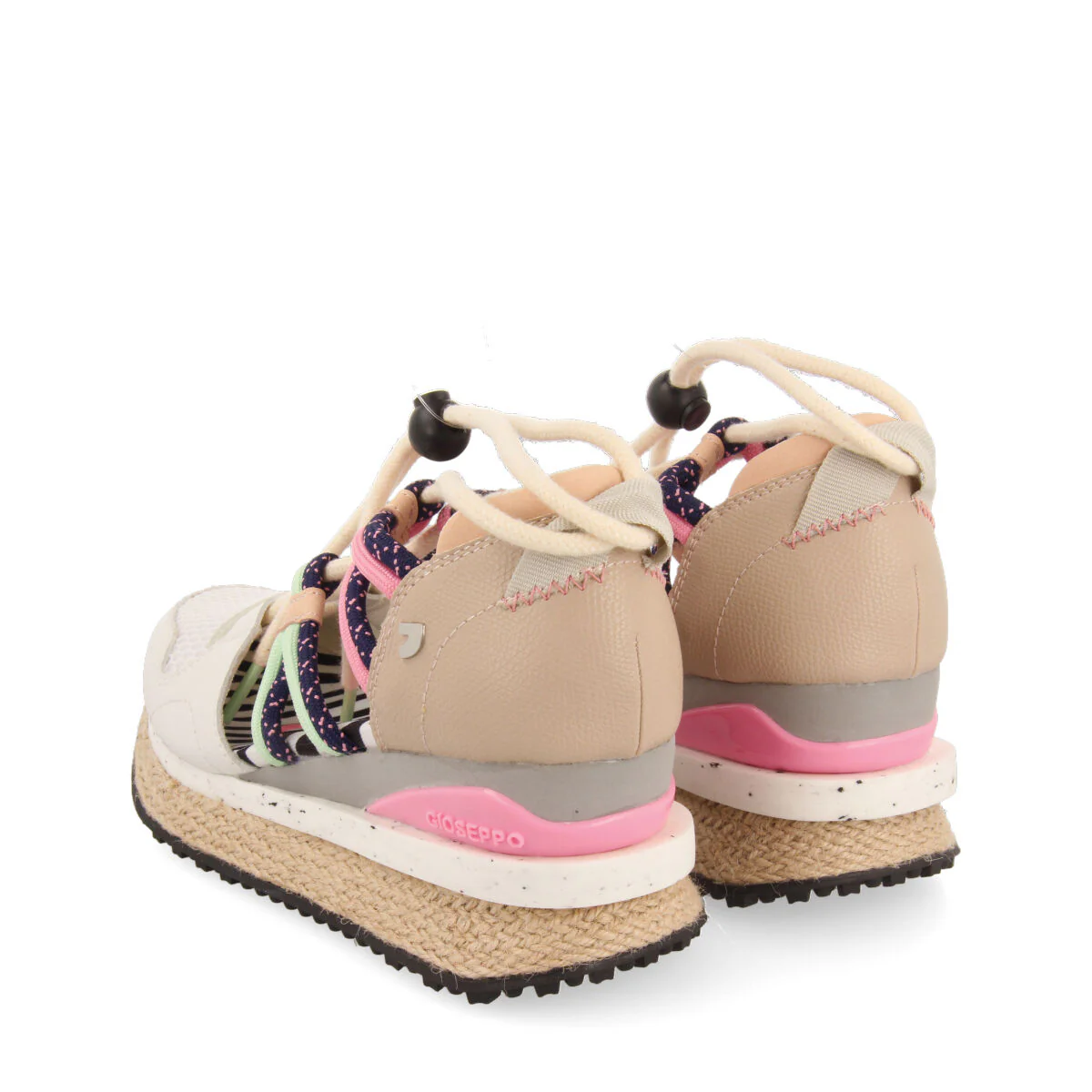 Tulare black espadrille sneakers with wedges - Image 4