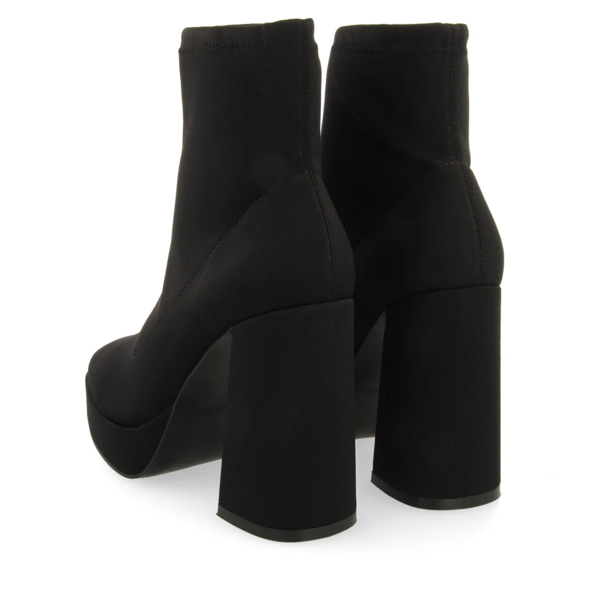 Turenki women's black ankle boots with wide heels and platforms - Image 5
