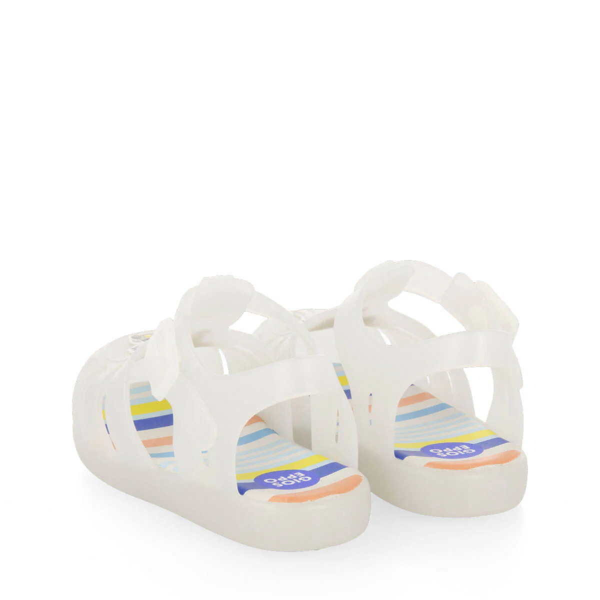 Uarini babies white jelly shoes with kitten anduppy design - Image 3
