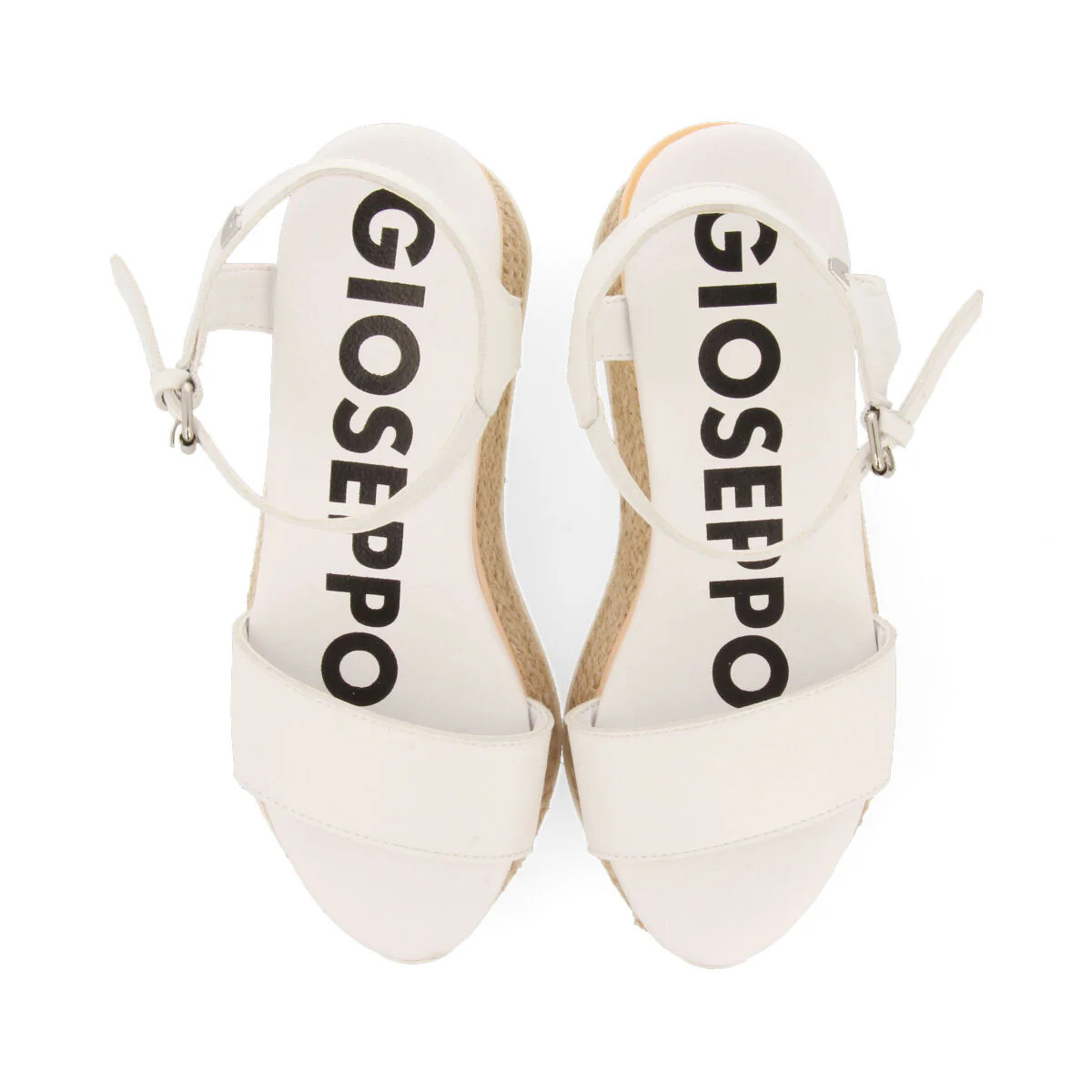 Urandi women's sporty white wedges - Image 4