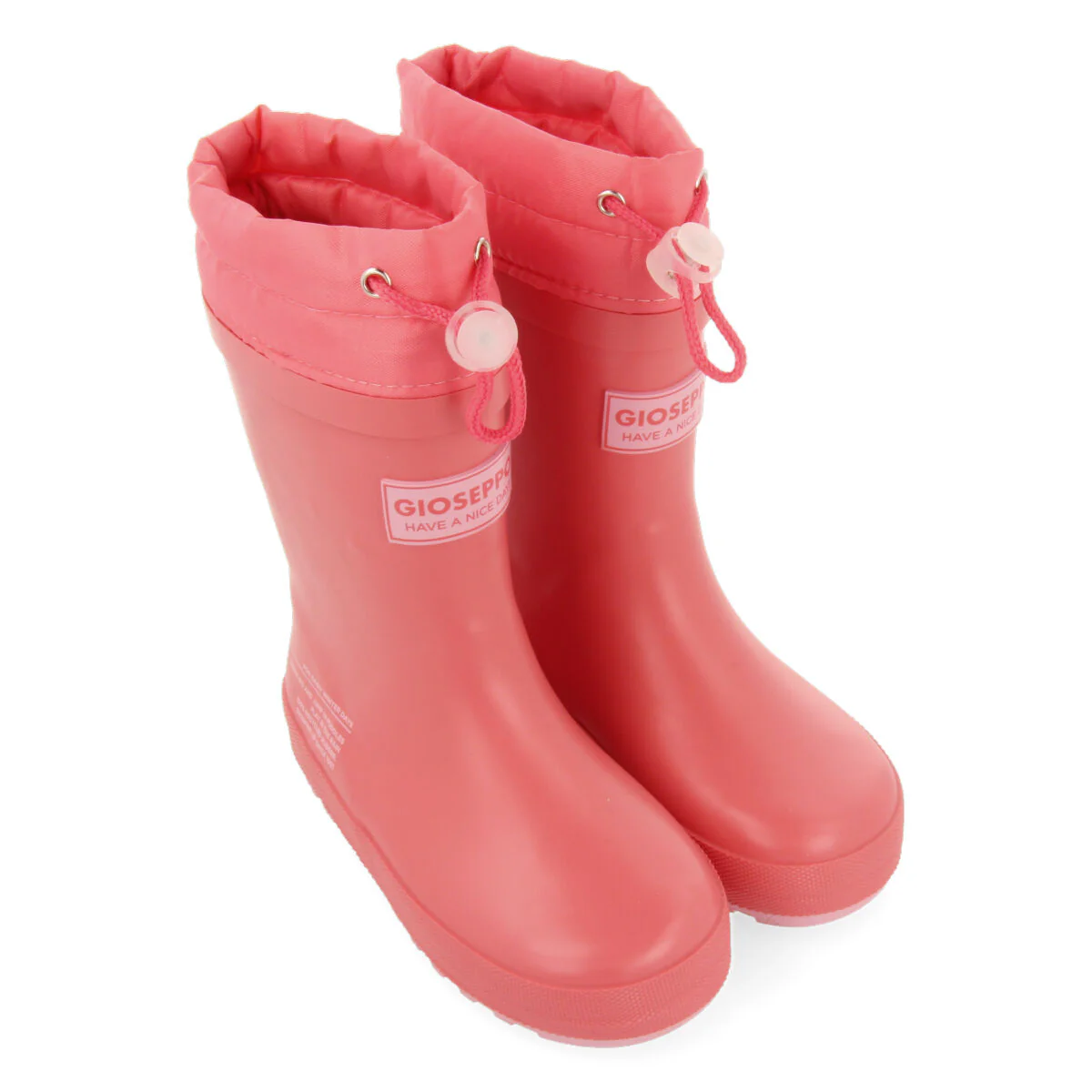 Veblem children's fuchsia welly boots - Image 3