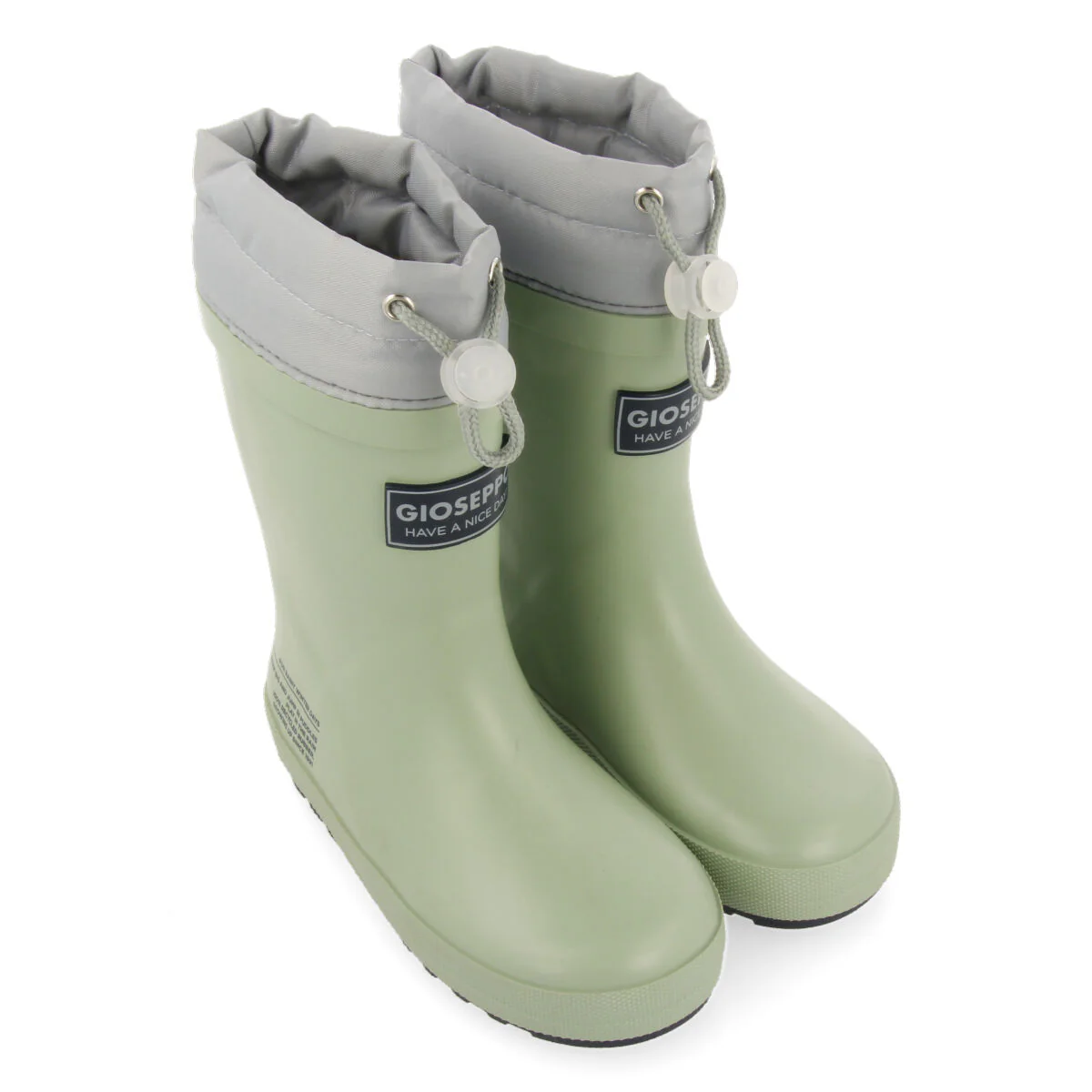 Veblem children's mint green welly boots - Image 2