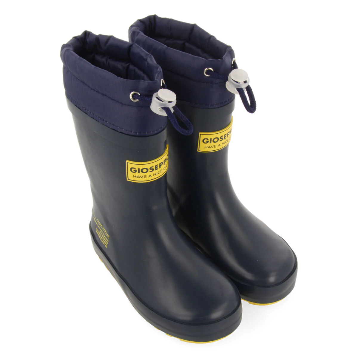 Veblem children's navy blue welly boots - Image 2