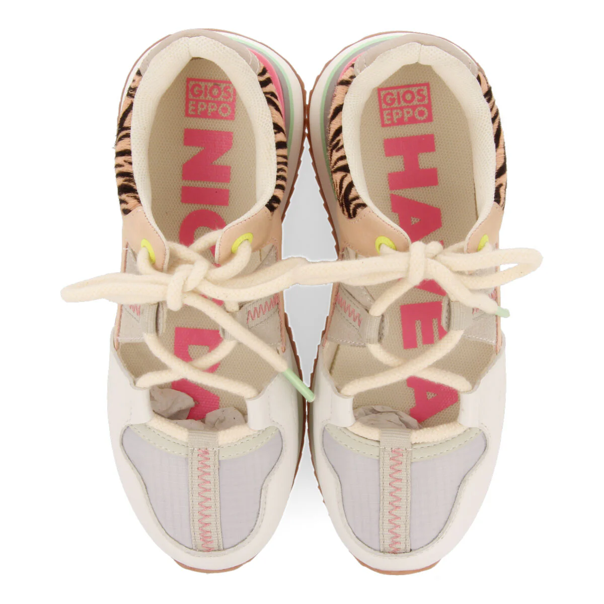 Vigan girls semi open zebrarint sneakers - Image 3