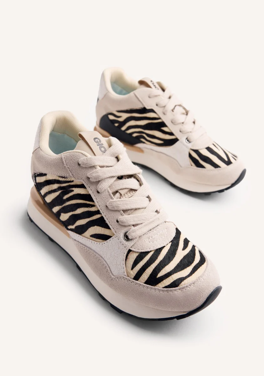 WEDGE ANIMAL PRINT LEATHER SNEAKERS BARODA - Image 3