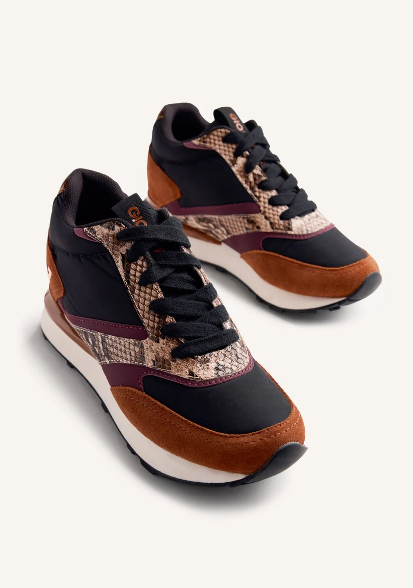 WEDGE LEATHER SNEAKERS HEMLOCK - Image 3