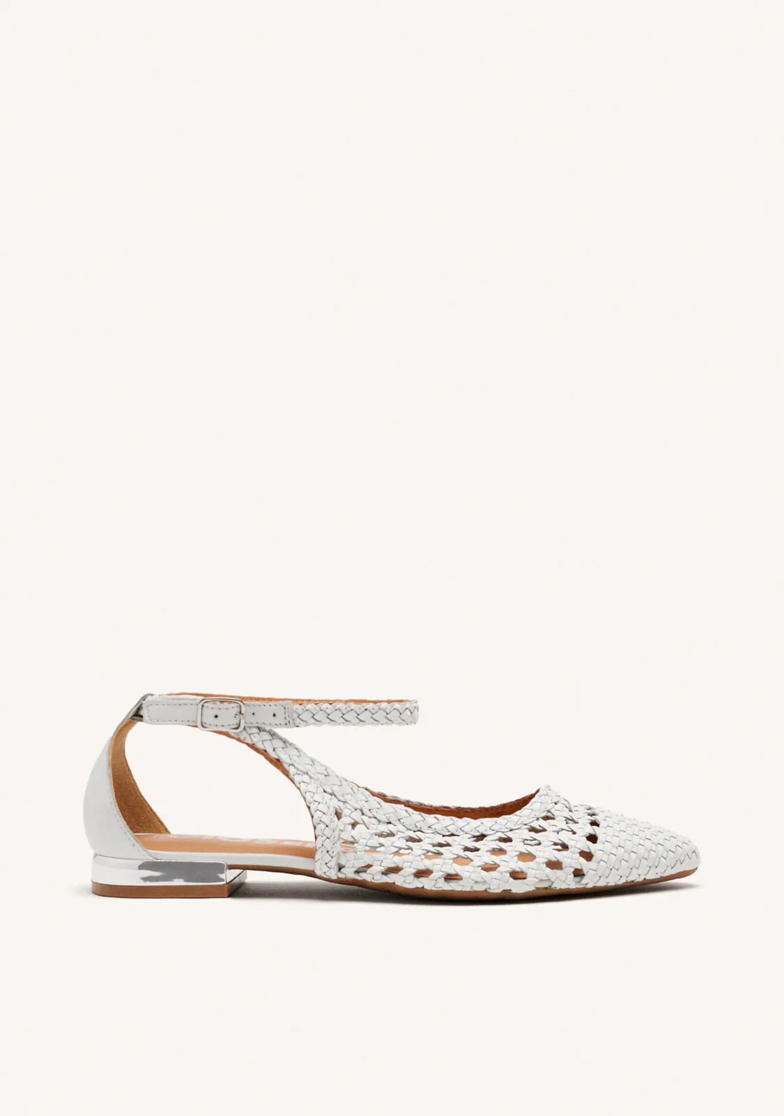 BRAIDED LEATHER BALLET FLATS DELL