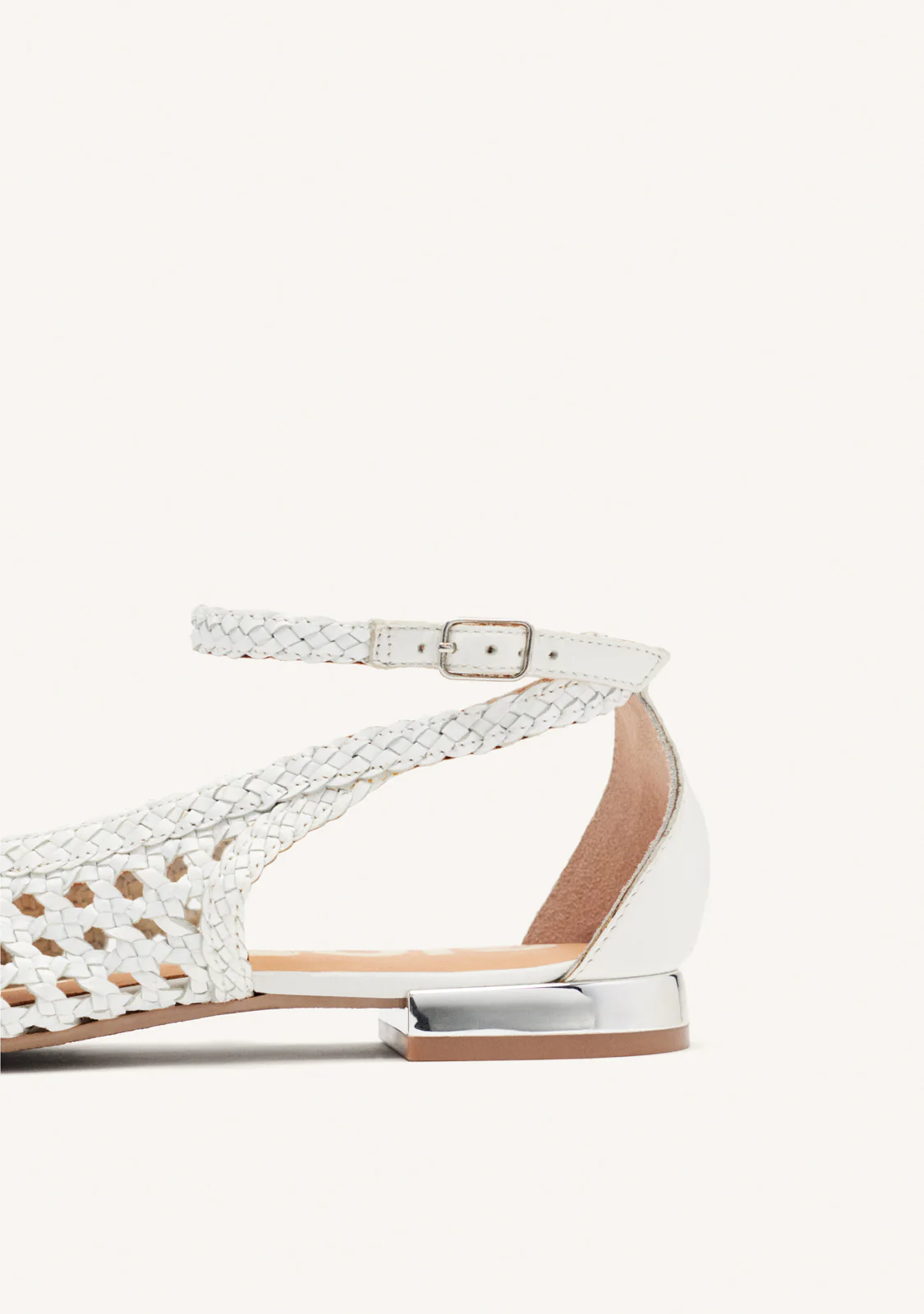 BRAIDED LEATHER BALLET FLATS DELL - Image 4